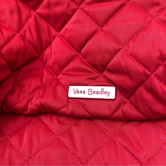 Vera Bradley Performance Twill Weekender Travel Carry-On Bag Duffle Red luggage - Picture 10 of 11